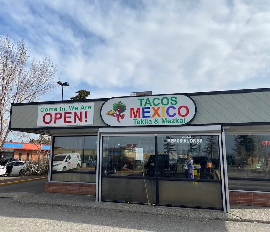 Signature street tacos at Tacos Mexico Memorial - Authentic Mexican food in Calgary