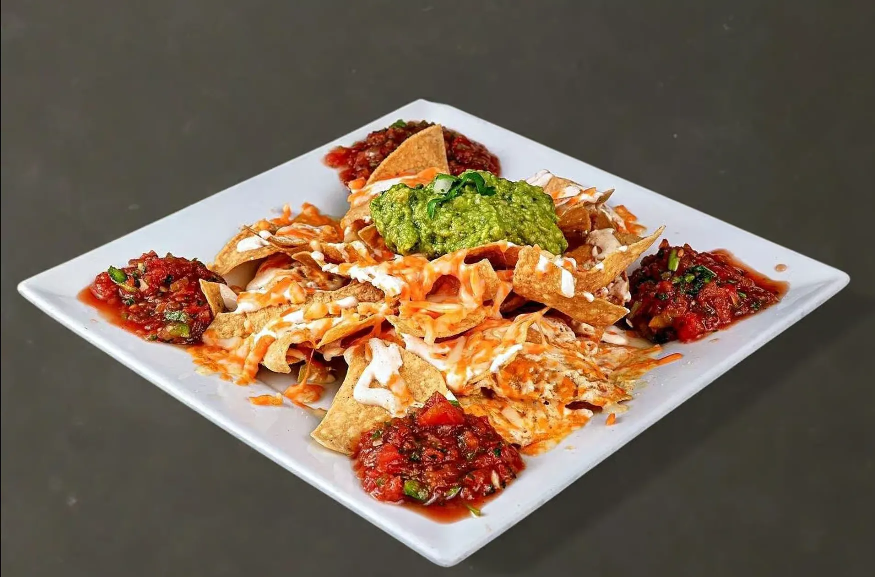 Nachos Del Rey at Tacos Mexico Memorial Calgary