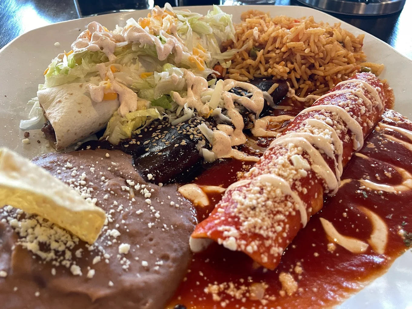 Nachos del rey at Tacos Mexico Memorial Calgary